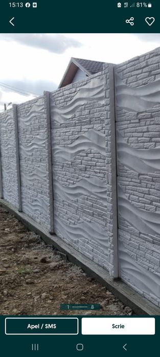 Gard beton garduri placi beton montaj București Dâmbovița Arge Prahova