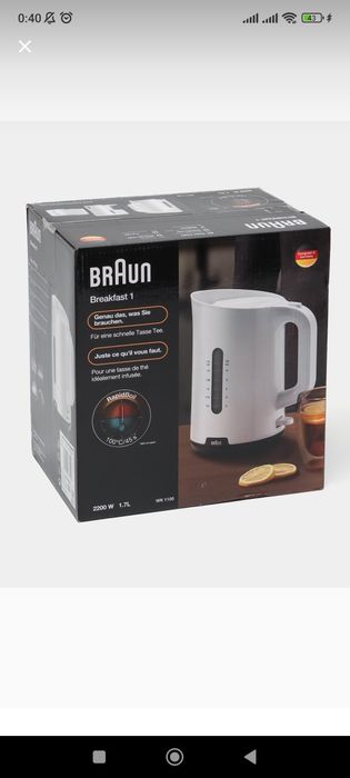 Braun kettle WK 1100 электрический чайник