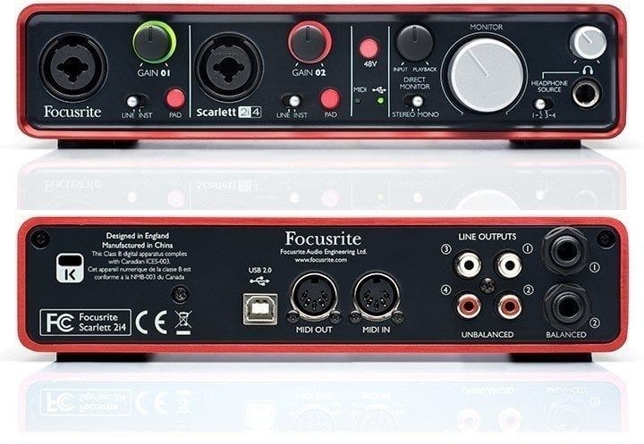Външен аудио интерфейс Focusrite SCARLETT 2i4