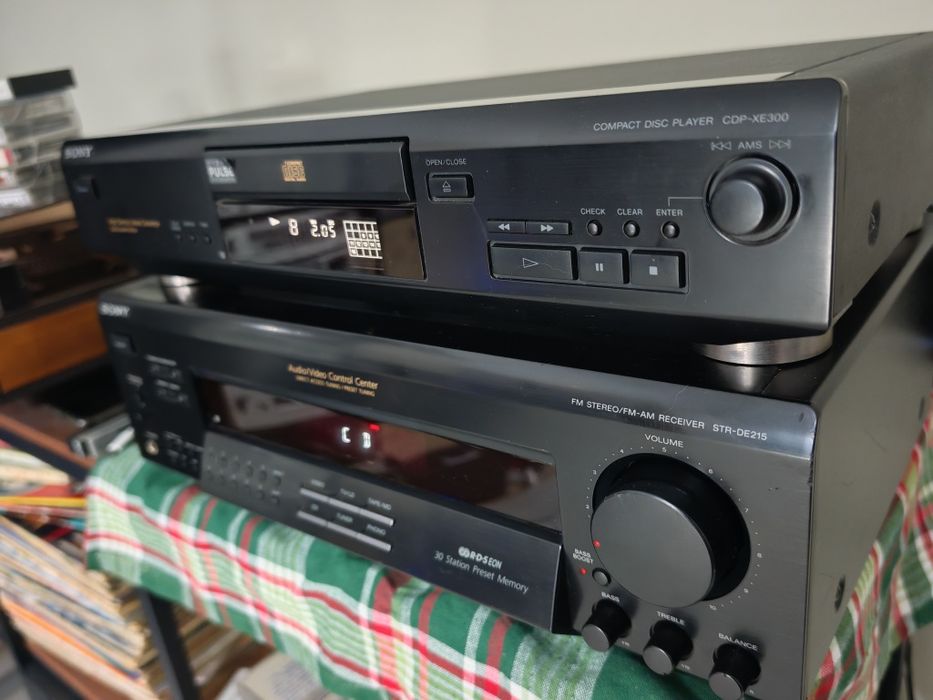 Receiver SONY STR DE215( sau pachet cu cdplayer cdp XE300)