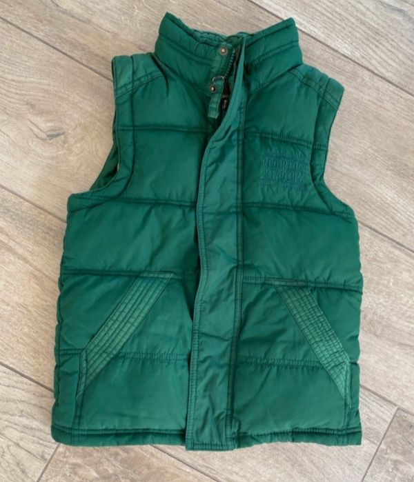 Vestă verde iarnă Logg, H&M, mărimea 128, 7-8 ani
