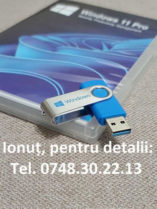 Stick Windows 7, 8.1, 10, 11 + Office original cu licență, preț real!