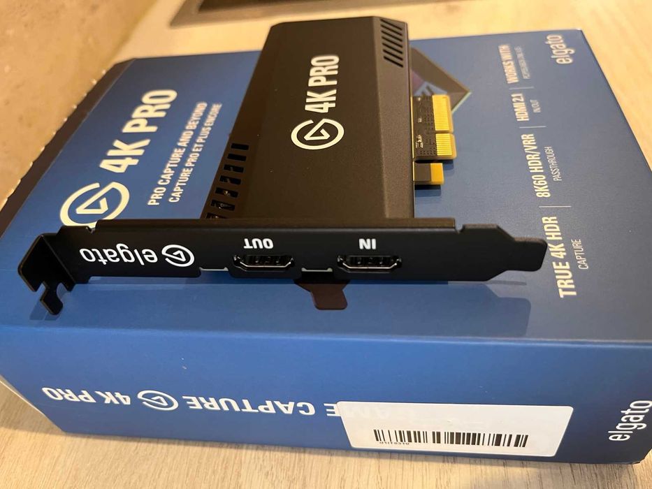 Placa de Captura Elgato 4K Pro (versiunea noua) - 8K60 Pass-Through 4K60 HDR10, HDMI 2.1, VRR,