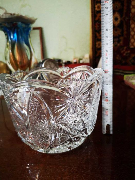 Хрустальные вазы-конфетницы, СССР.