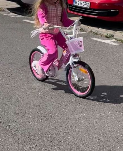 Bicicleta 16 inch 16" roz de fetite splendor