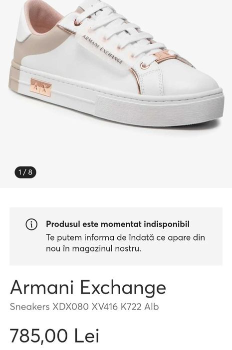 Adidasi Emporio Armani din piele nr 38