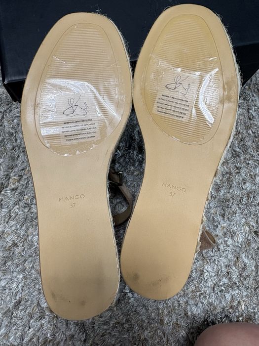 Sandale Mango piele intoarsa