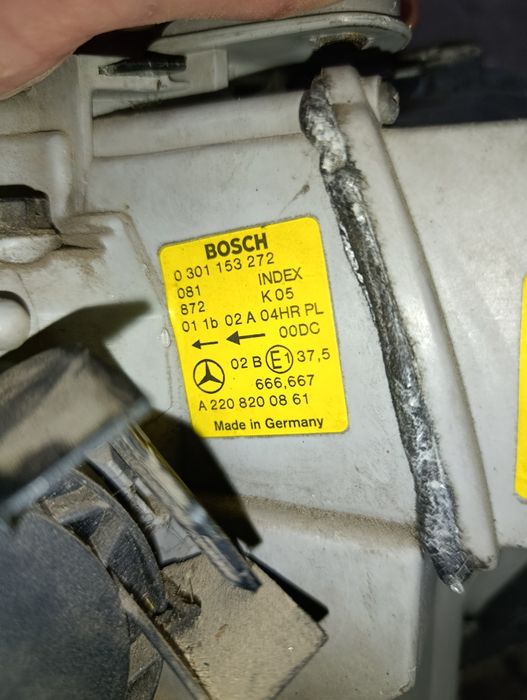 Фары (пара) оригинал ксинон w220