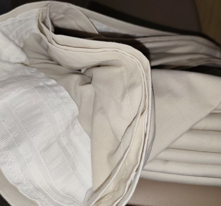 Комплект 6 бр. качествени пердета в светлобежово/кремаво – 135 x 254 см.