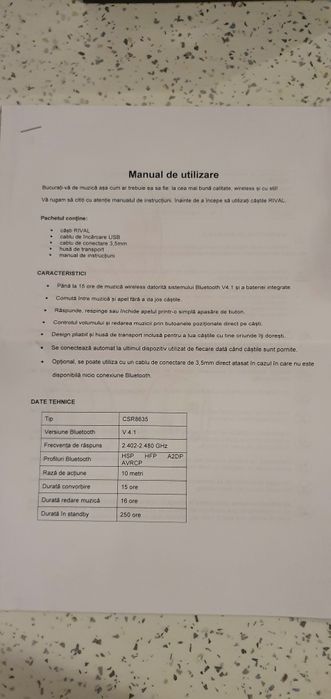 Casti R2M Rival wireless