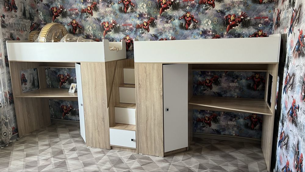 Деская кровать для двоих