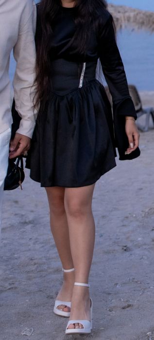 Rochie satin eleganta