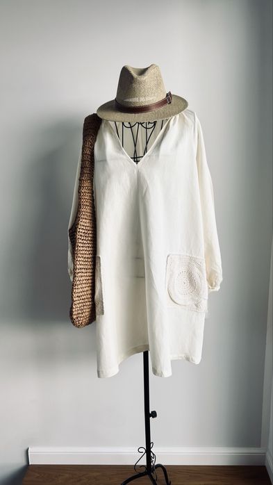 Rochie/tunica Zara, impecabila, crem