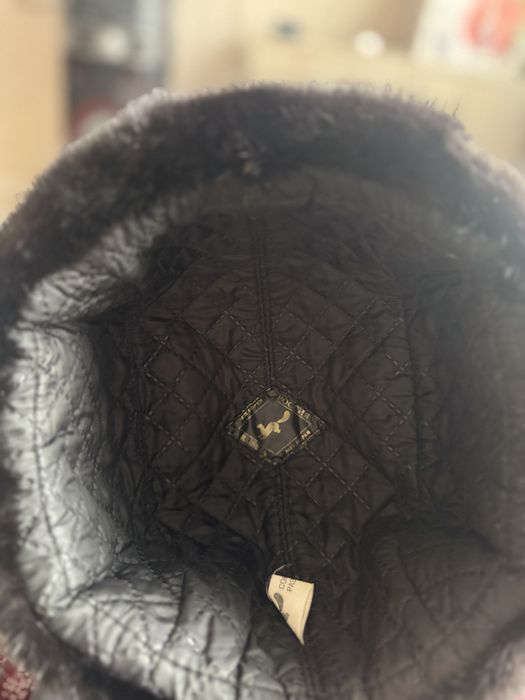 Норковый зимний шапка