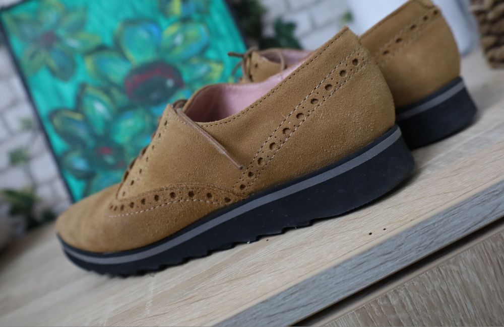 Pantofi eleganți cu șiret piele 38