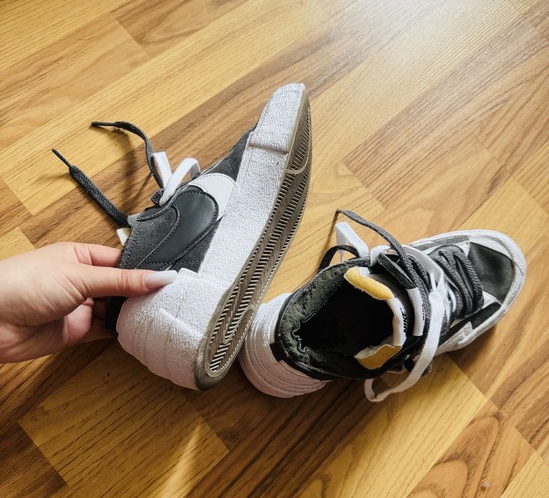 Nike Tenisi Blazer Low Iron Grey x Sacai