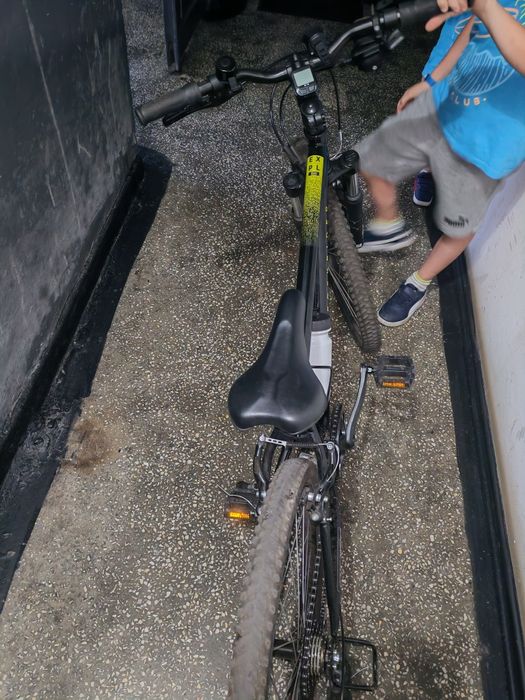 Bicicletă MTB EXPL 500 24" negru copii 135-150 cm