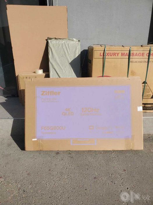 Ziffler Телевизор 65 QLED 4K Smart TV Прошивка доставка  бесплатно !!!