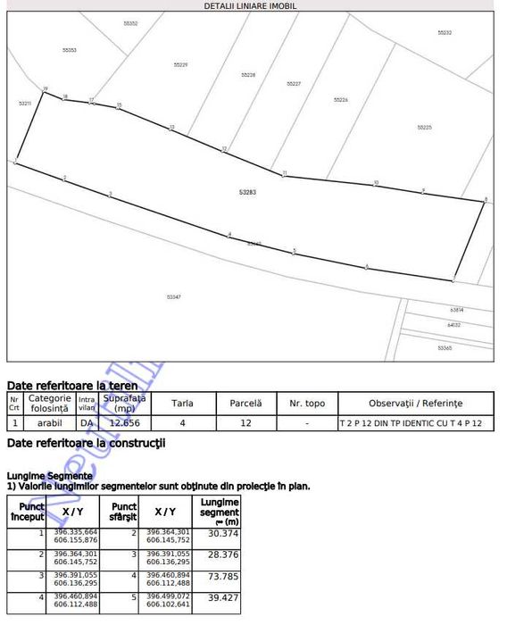 Teren de vanzare in comuna Borsa-Cluj 12656 mp intravilan