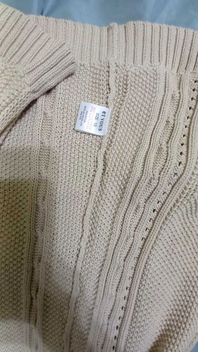 Pulover / Cardigan Et Vous tricotat cu maneci 3/4, UK , M