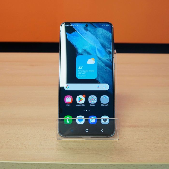 Samsung Galaxy S21 128 GB, 5G, Dual Sim, Negru, Ecran Burn Screen