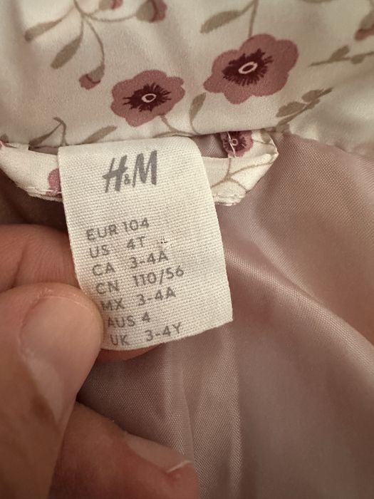 Geaca H&M 104 3-4 ani