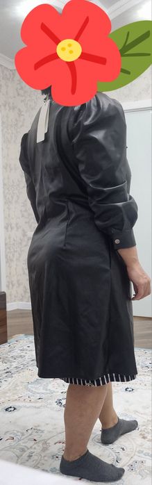 Продам кожанное платье новое