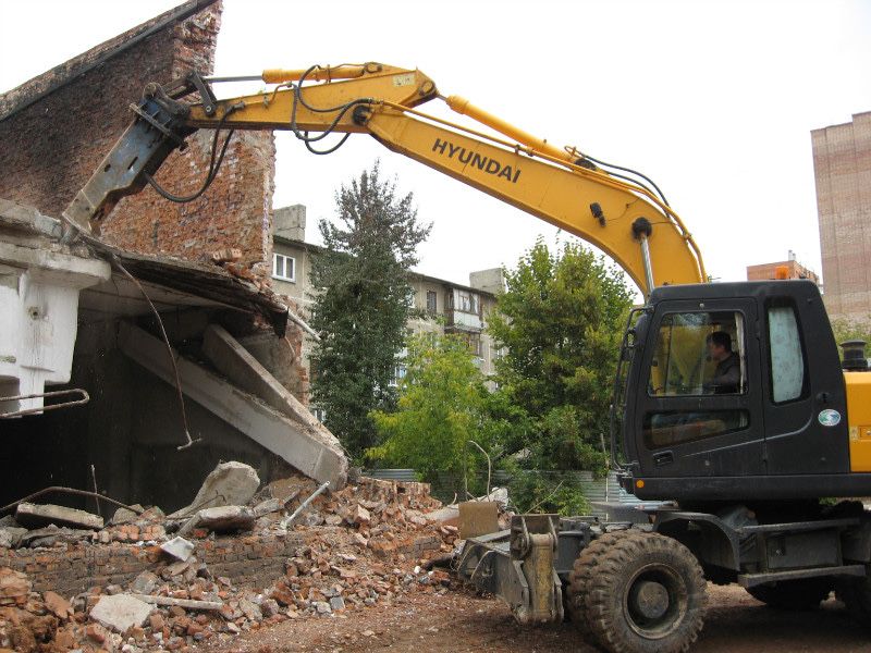 Эксковатор с гидромолотом Hyundai 140