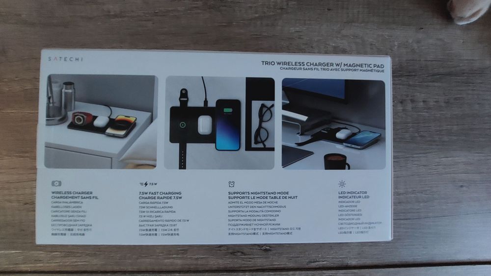 SATECHI - incarcator wireless pentru telefon, casti, smartwatch