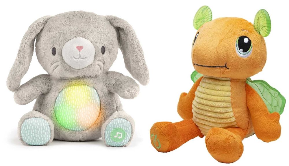 Интерактивна Плюшена играчка със светещо коремче музика - 2 вида