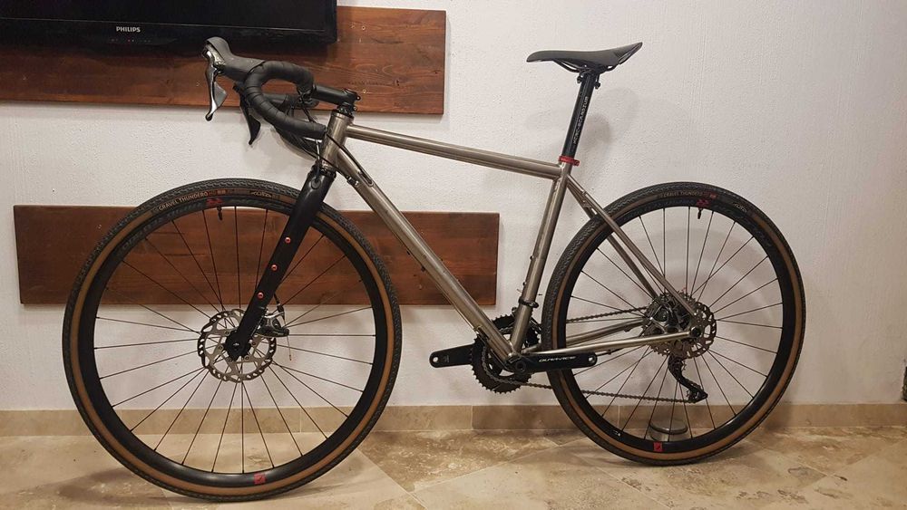 Gravel Reilly Gradient, titan, Dura Ace 2x11 mecanic, marime S 165-175