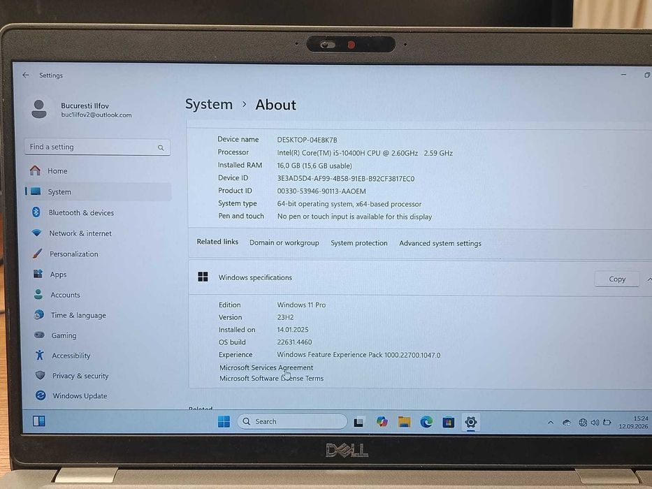 Dell Latitude 5411 i5-10400H 16GB 512GB SSD Win 11 Pro – Garanție 24 Luni