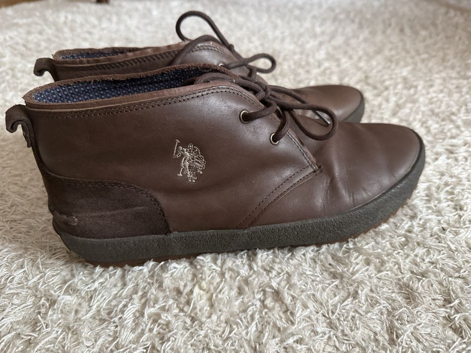 Сникърси оригинални U.S. Polo Assn от естествена кожа