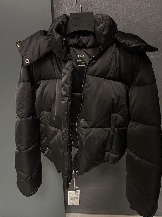 MANGO Дамско зимно черно яке