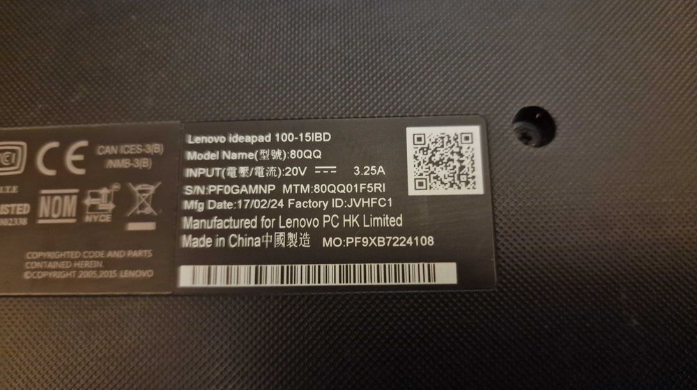 dezmembrez laptop piese lenovo 100-15IBD si V310-15ISK