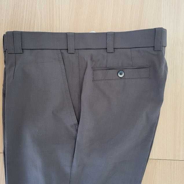Pantaloni barbati stofa maro L-XL talia 96cm