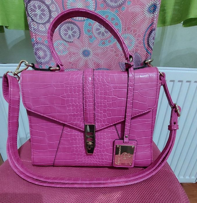 Geantă Alfredo Pauly model piele de șarpe