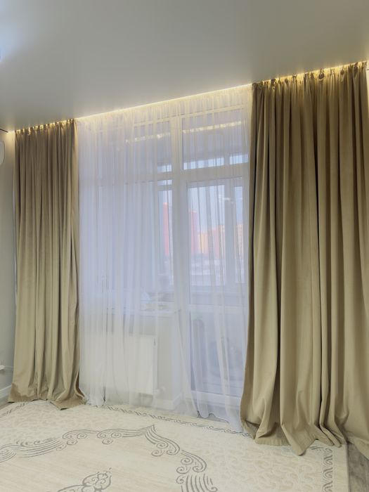 Продам тюль с шторами