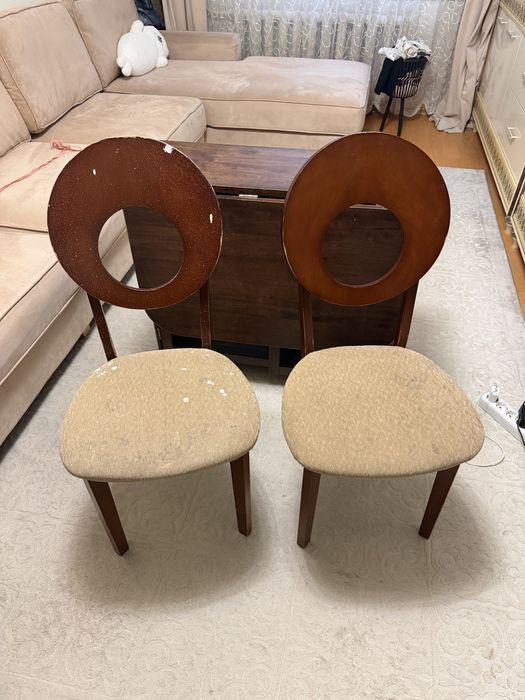 Стол и стулья комплект б/у