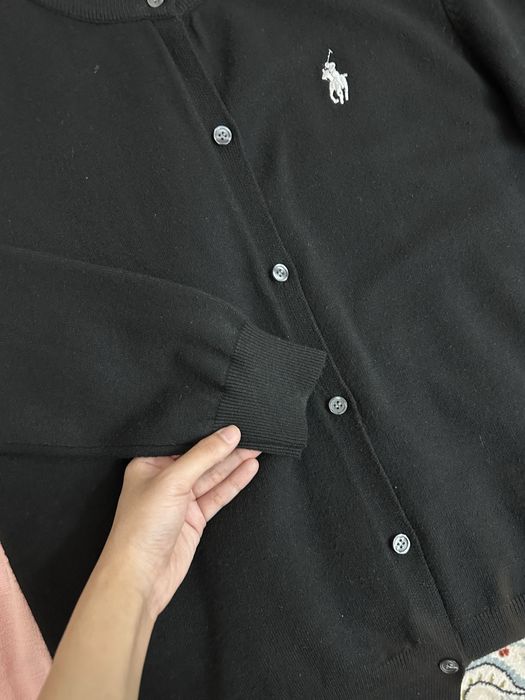 кофта полло черный цвет