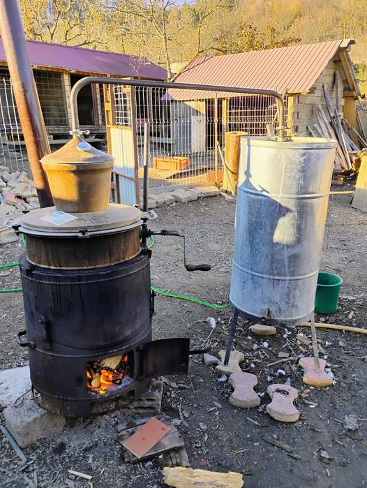 Vand cazan de țuică 100 L basculant cu amestecător – complet, funcțion