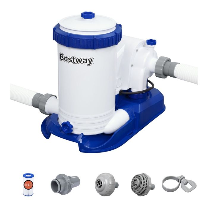 Филтрираща помпа голяма басейни Bestway Flowclear 350W 9463л/ч Нови.Гаранция 2г.