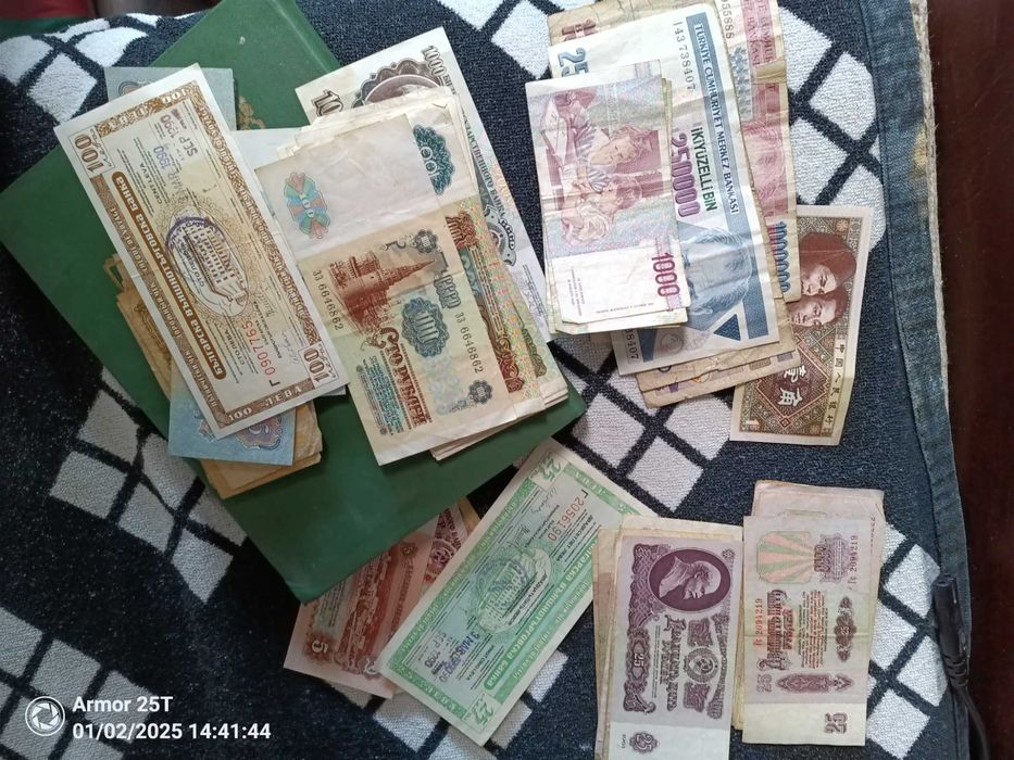 Bancnote turcesti , bulgaresti si rusesti