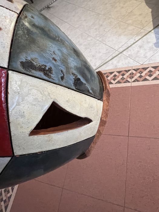 Керамична ваза цветна