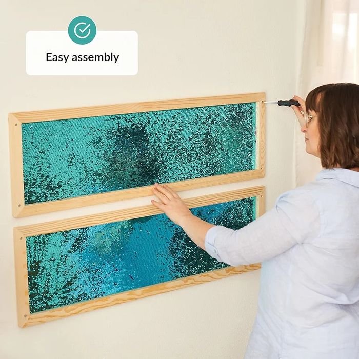 Сензорен стенен панел с пайети – Антистрес и терапия. Комплект от 2бр.