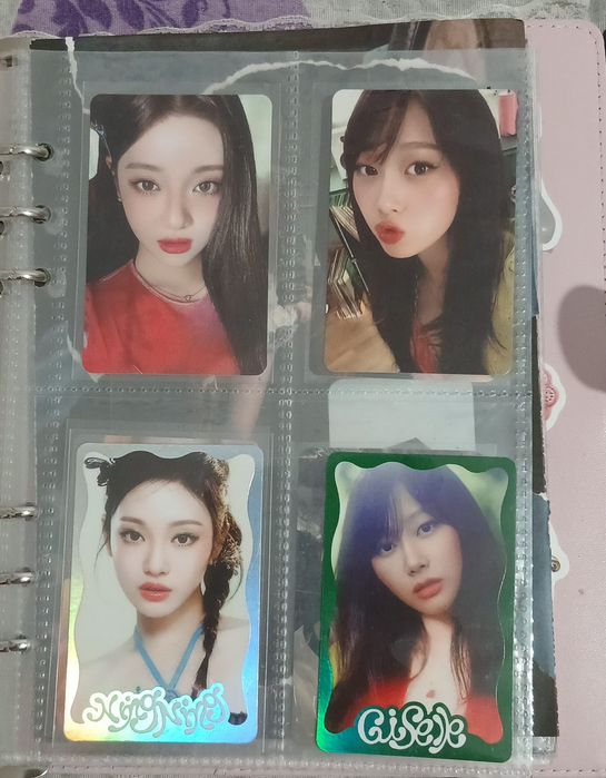 Aespa, lesseeafim, twice, itzy photocards