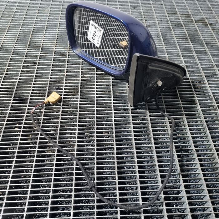 Oglinda stanga Volkswagen Touareg 7L 2003 - 2006 4 Usi Dark Blue (1460) Cu rabatare ...