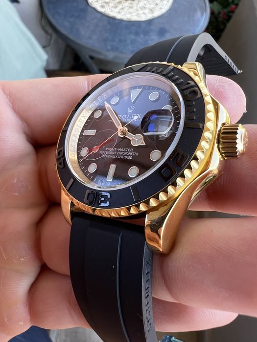 Rolex Yacht-Master Gold 40 mm Rubber Strap
