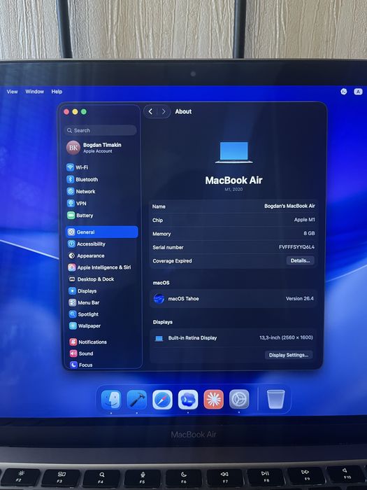Macbook air m1 Space Grey макбук Apple