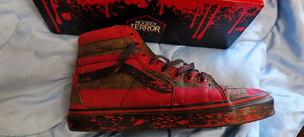 Vans X House Of Terror SK8 Hi Nightmare On Elm Street “Freddy Krueger”